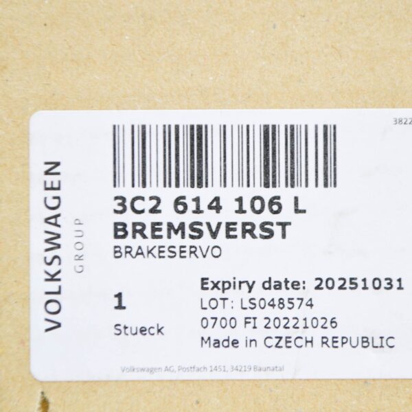 NEW VW CC 35 BRAKE SERVO RHD 3C2614106L ORIGINAL - Image 7