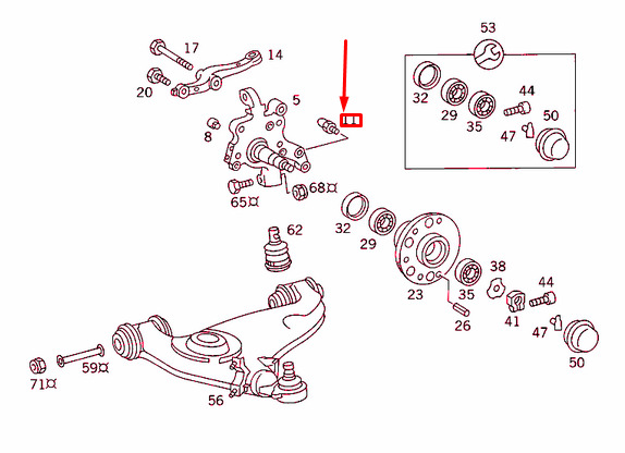 NEW MERCEDES-BENZ E W124 STEERING STOP PIN A2013300080 ORIGINAL 7 NEW MERCEDES-BENZ E W124 STEERING STOP PIN A2013300080 ORIGINAL - Image 7
