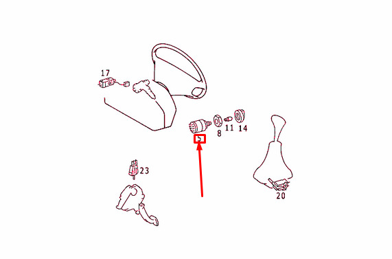 NEW MERCEDES-BENZ E W124 LIGHT ROTARY SWITCH A0005456204 ORIGINAL 7 NEW MERCEDES-BENZ E W124 LIGHT ROTARY SWITCH A0005456204 ORIGINAL - Image 7