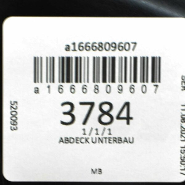 NEW MB GLE W166 REAR RIGHT SIDE UNDERBODY PROTECTION A1666809607 ORIGINAL - Image 7