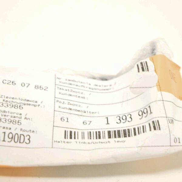 NEW BMW 3 E36 HEADLAMP CLEANING SYSTEM LEFT BRACKET 61671393991 ORIGINAL - Image 7