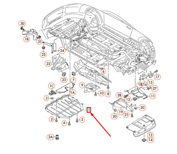 NEW AUDI TT 8J REAR NOISE INSULATION 8J7825238A ORIGINAL - Image 7