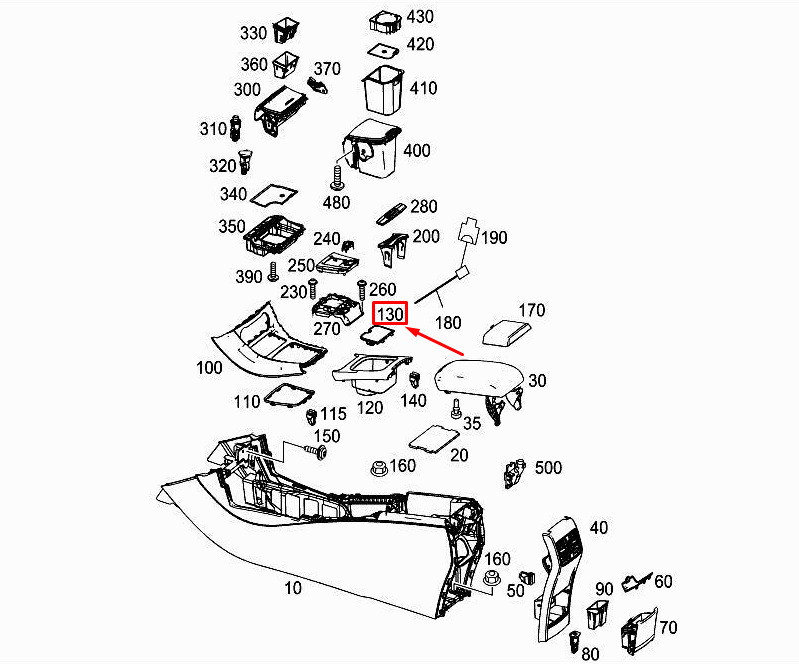 NEW MERCEDES-BENZ CLA C117 DRINK HOLDER INSERT A1766830175 ORIGINAL 7 NEW MERCEDES-BENZ CLA C117 DRINK HOLDER INSERT A1766830175 ORIGINAL - Image 7