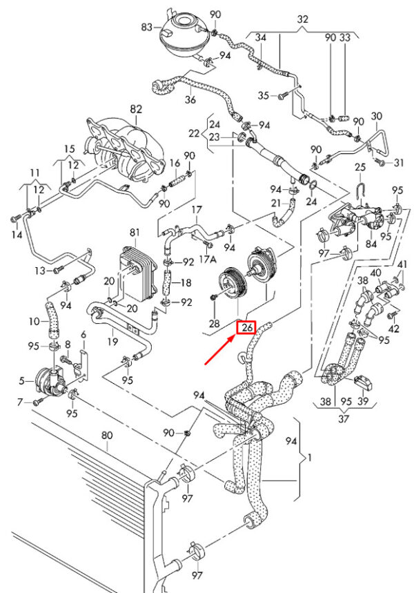 NEW AUDI A1 8X WATER PUMP 03C121004J ORIGINAL - Image 7