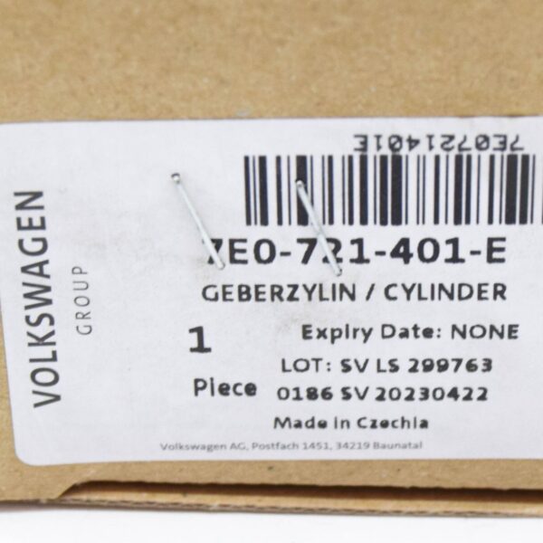 NEW VW TRANSPORTER VI T6 CLUTCH MASTER CYLINDER 7E0721401E ORIGINAL - Image 7