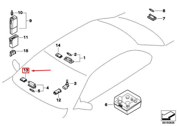 NEW BMW 1 CONVERTIBLE E88 SOCKET HOUSING REPAIR KIT 61132359994 ORIGINAL - Image 7