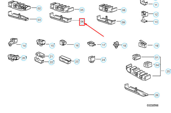 NEW BMW 3 E36 FUEL LINE BRACKET 16121181912 ORIGINAL - Image 7