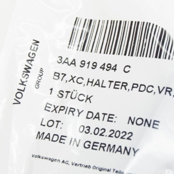 NEW VW PASSAT VARIANT B7 365 FRONT RIGHT PARKTRONIC HOLDER 3AA919494C ORIGINAL - Image 7
