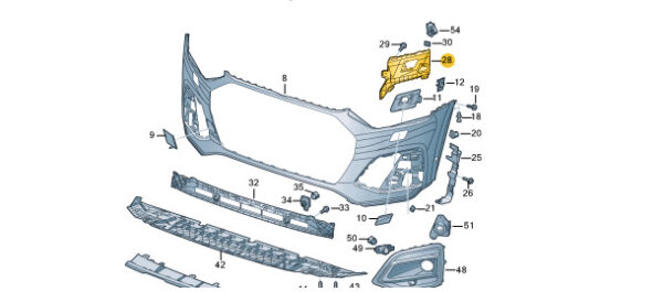 NEW AUDI Q5 FY 80A FRONT BUMPER LEFT CLOSING ELEMENT 80A807095E - Image 9