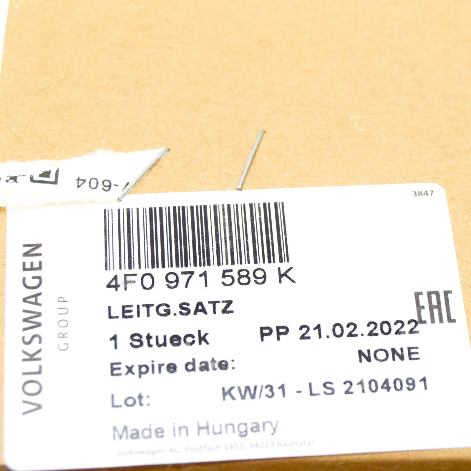 NEW AUDI A5 8T STEERING WHEEL SRS WIRING HARNESS 4F0971589K ORIGINAL 7 NEW AUDI A5 8T STEERING WHEEL SRS WIRING HARNESS 4F0971589K ORIGINAL - Image 7