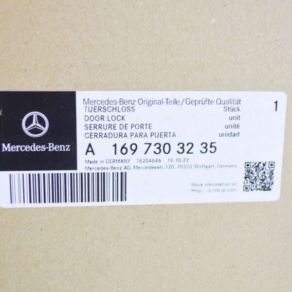 NEW MERCEDES-BENZ B W245 REAR RIGHT DOOR LOCK A1697303235 ORIGINAL - Image 7