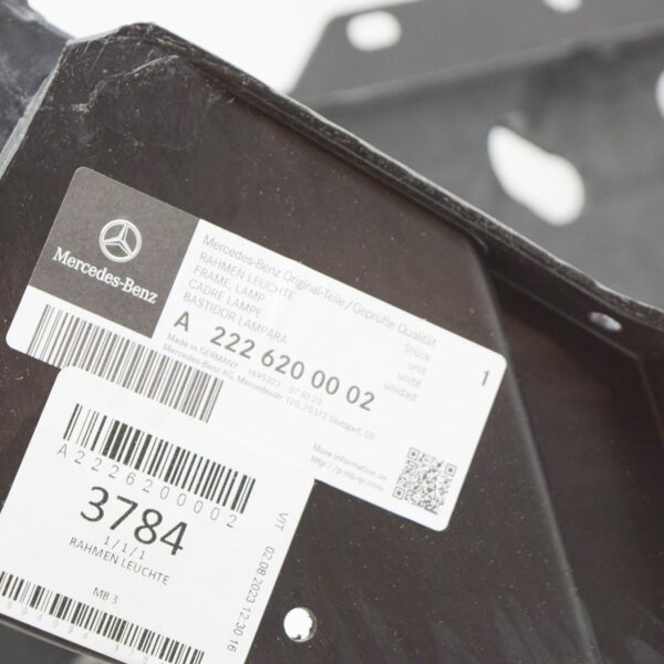 NEW MERCEDES-BENZ S W222 FRONT RIGHT LAMP FRAME A2226200002 ORIGINAL - Image 7