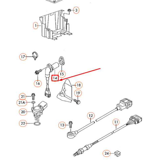 NEW VW TOUAREG 7L ENGINE SPEED SENSOR 070957147 - Image 8