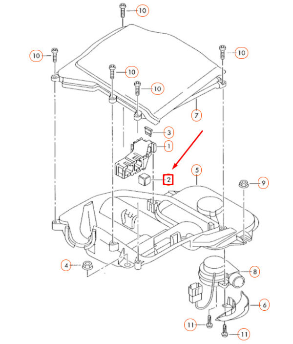NEW AUDI A4 B7 GLOW PLUG CONTROL UNIT 4E0907282A - Image 9