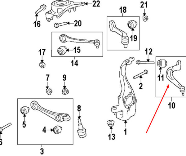 NEW AUDI Q5 8R FRONT LEFT LOWER CONTROL ARM 8K0407693AD ORIGINAL - Image 7
