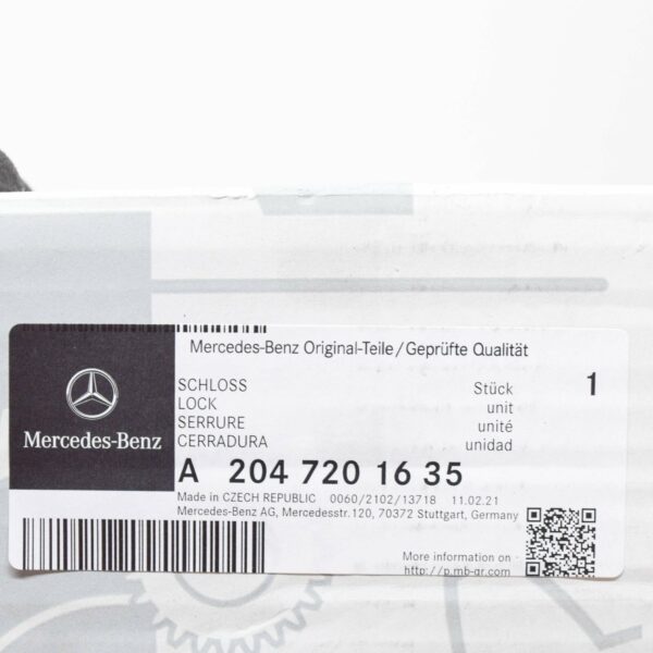 NEW MERCEDES-BENZ C W204 FRONT RIGHT DOOR LOCK RHD A2047201635 ORIGINAL - Image 7