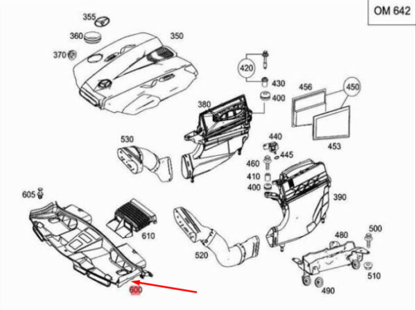 NEW MB E-CLASS W212 RADIATOR FAN SHROUD UPPER COVER A2125000355 - Image 9