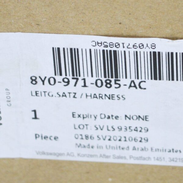 NEW AUDI A3 SPORTBACK 8Y FRONT BUMPER WIRING HARNESS LOOM 8Y0971085AC - Image 9