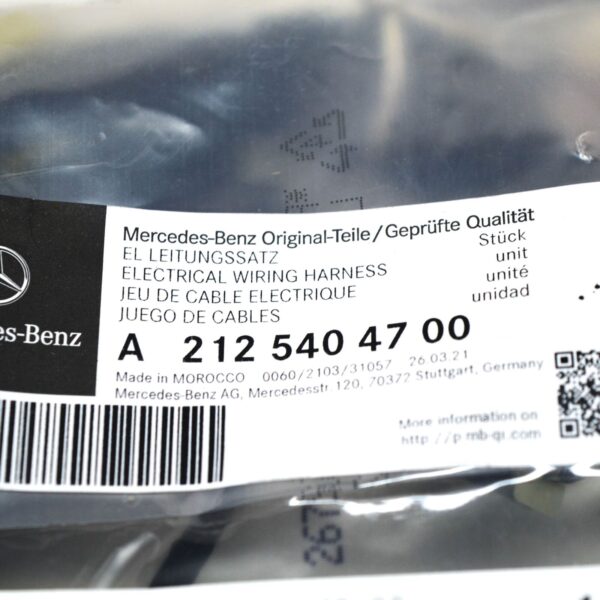NEW MERCEDES-BENZ E-CLASS W212 FRONT PARKING SENSORS CABLE HARNESS A2125404700 - Image 7