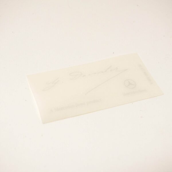 NEW MERCEDES G DAIMLER SIGNED CLEAR WINDSHIELD GLASS DECAL A0045847338 ORIGINAL - Image 7