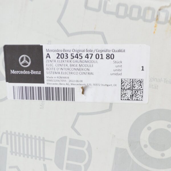 NEW MERCEDES-BENZ C W203 REAR SAM CONTROL UNIT A203545470180 ORIGINAL - Image 7
