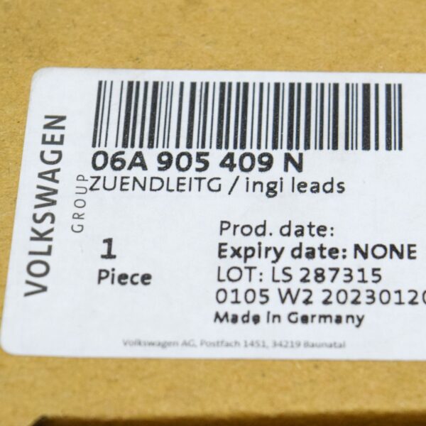 NEW VOLKSWAGEN BEETLE 9C IGNITION LEADS SET CILINDRO 1-4 06A905409N ORIGINAL - Image 7