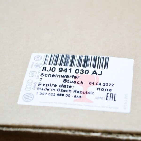 NEW AUDI TT ROADSTER 8J9 FRONT RIGHT HEADLIGHT LHD 8J0941030AJ ORIGINAL - Image 7