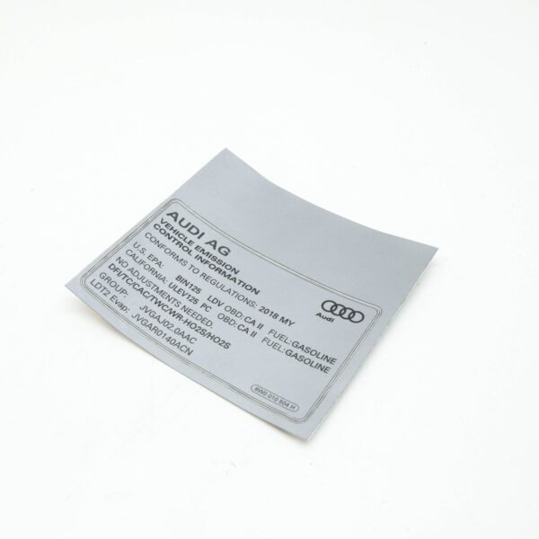 NEW AUDI Q5 FY DATA PLATE 8W0010504H ORIGINAL - Image 7