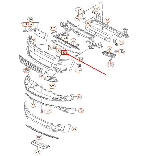NEW VOLKSWAGEN TOUAREG 7P FRONT LOWER CROSS MEMBER 7P6807651 ORIGINAL - Image 7