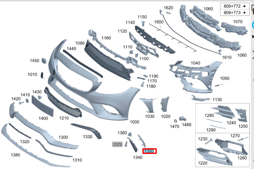 NEW MERCEDES-BENZ C W205 FRONT LEFT BUMPER BRACKET A2058859704 ORIGINAL 7 NEW MERCEDES-BENZ C W205 FRONT LEFT BUMPER BRACKET A2058859704 ORIGINAL - Image 7