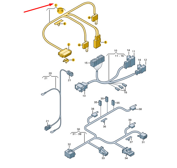NEW AUDI A5 CONVERTIBLE 8F SOFT TOP CATCH WIRING LOOM 8F0972387 ORIGINAL 7 NEW AUDI A5 CONVERTIBLE 8F SOFT TOP CATCH WIRING LOOM 8F0972387 ORIGINAL - Image 7