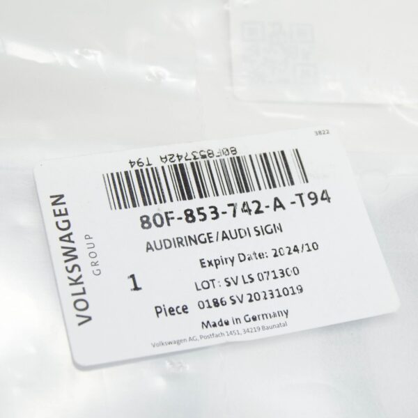 NEW AUDI Q5 FY SPOTBACK REAR TRUNK BOOTLID BADGE 80F853742AT94 ORIGINAL - Image 7
