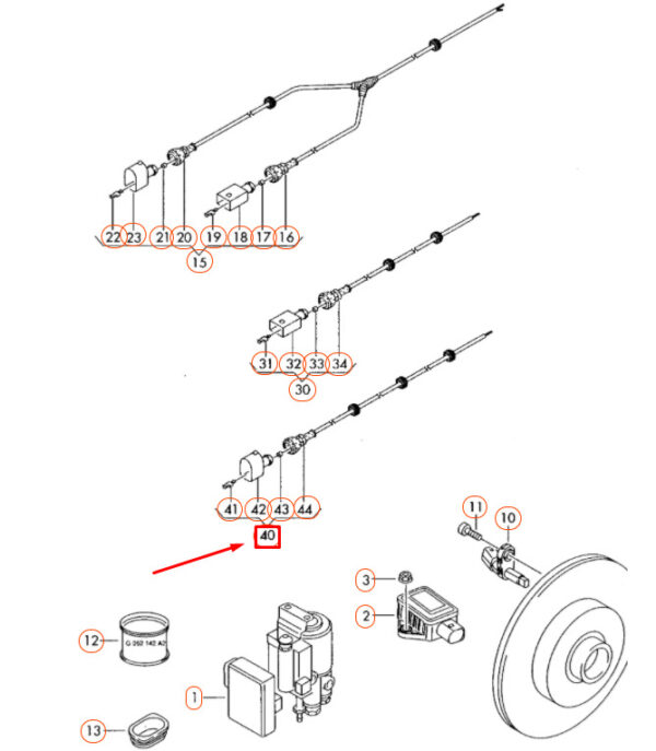 NEW VW TRANSPORTER T5 FRONT RIGHT SPEED SENSOR WIRING HARNESS 7E0927903A - Image 9