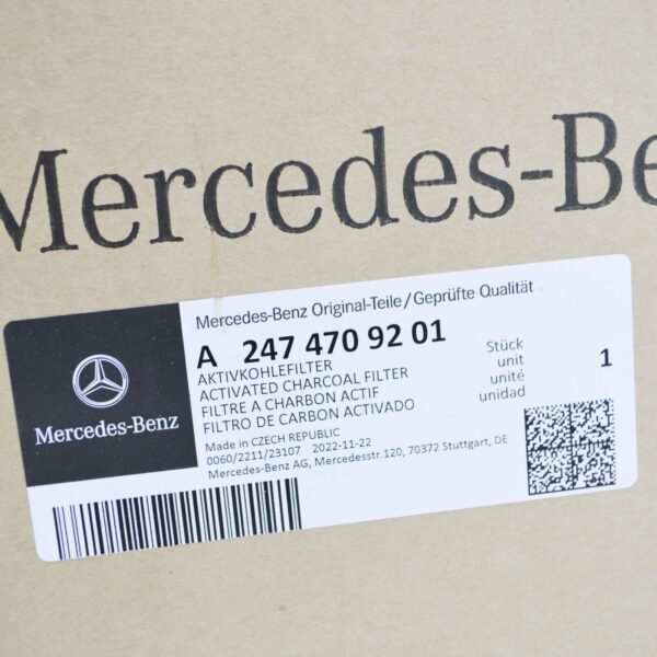 NEW MERCEDES-BENZ B-CLASS W247 ACTIVATED CHARCOAL FILTER A2474709201 ORIGINAL - Image 7