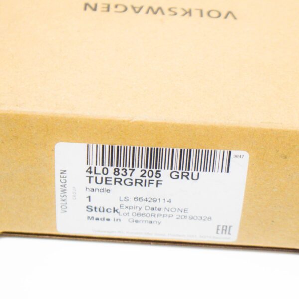NEW AUDI Q7 4L FRONT EXTERIOR DOOR HANDLE 4L0837205GRU ORIGINAL - Image 7