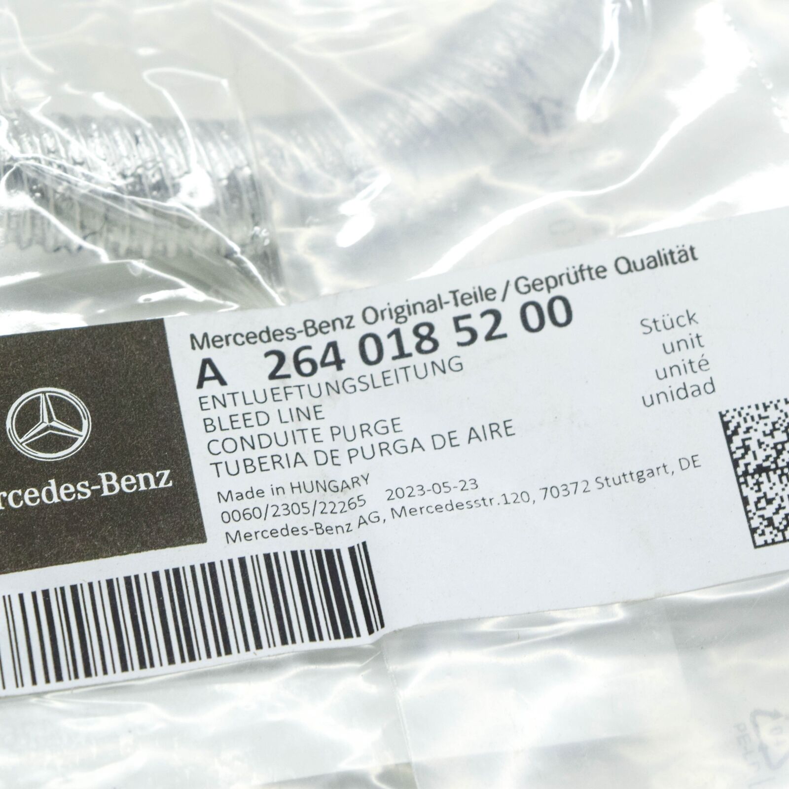 NEW MERCEDES-BENZ C W205 BLEEDING LINE A2640185200 ORIGINAL 7 NEW MERCEDES-BENZ C W205 BLEEDING LINE A2640185200 ORIGINAL - Image 7