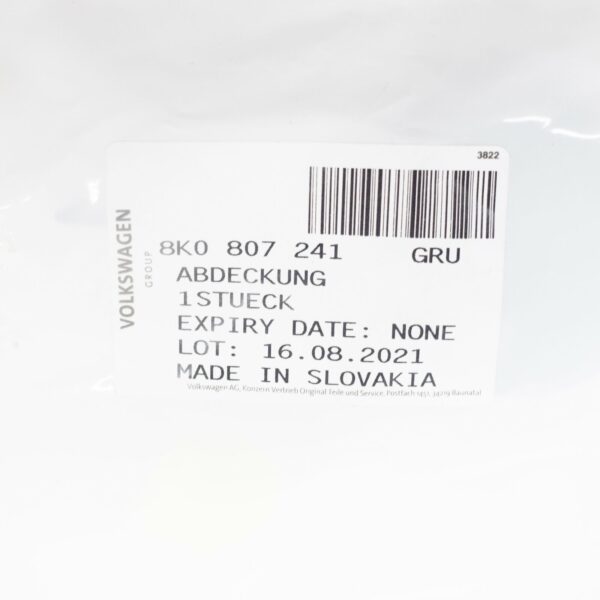 NEW AUDI A4 B8 FRONT BUMPER TOW HOOK EYE COVER 8K0807241GRU ORIGINAL - Image 7