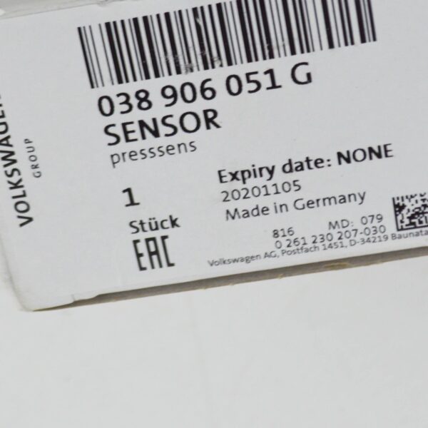 NEW AUDI A4 B8 MAP PRESSURE SENSOR 038906051G ORIGINAL - Image 7