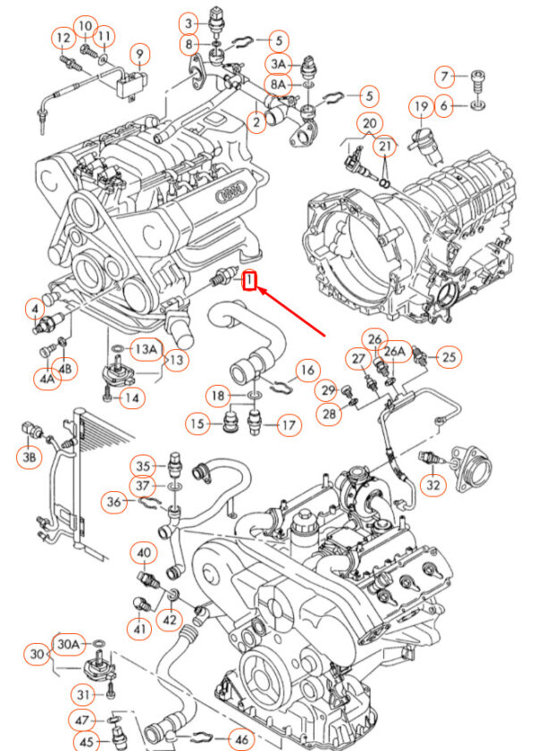 NEW AUDI A4 B8 OIL PRESSURE SENSOR 06E919081C ORIGINAL - Image 7