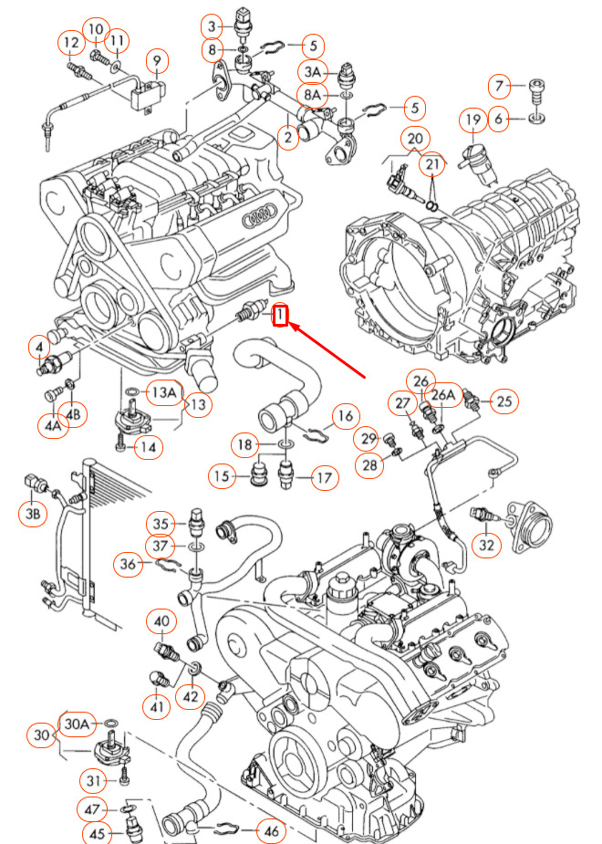 NEW AUDI A4 B8 OIL PRESSURE SENSOR 06E919081C ORIGINAL 7 NEW AUDI A4 B8 OIL PRESSURE SENSOR 06E919081C ORIGINAL - Image 7