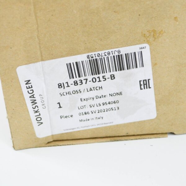 NEW AUDI A4 B8 FRONT LEFT DOOR LOCK LHD 8J1837015B ORIGINAL - Image 7