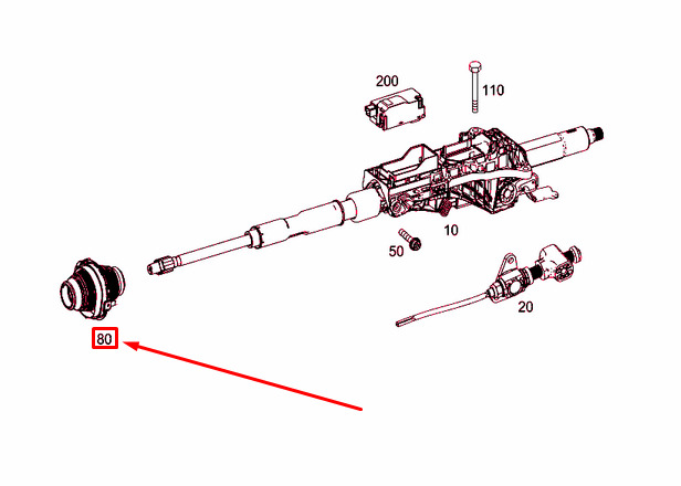 NEW MERCEDES-BENZ C W205 STEERING COLUMN BOOT LHD A2054601001 ORIGINAL 7 NEW MERCEDES-BENZ C W205 STEERING COLUMN BOOT LHD A2054601001 ORIGINAL - Image 7