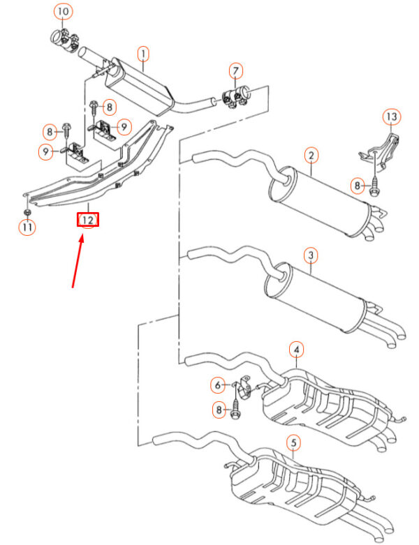 NEW VOLKSWAGEN BEETLE 9C FRONT FLOOR CROSS MEMBER 1J0802117B ORIGINAL - Image 7