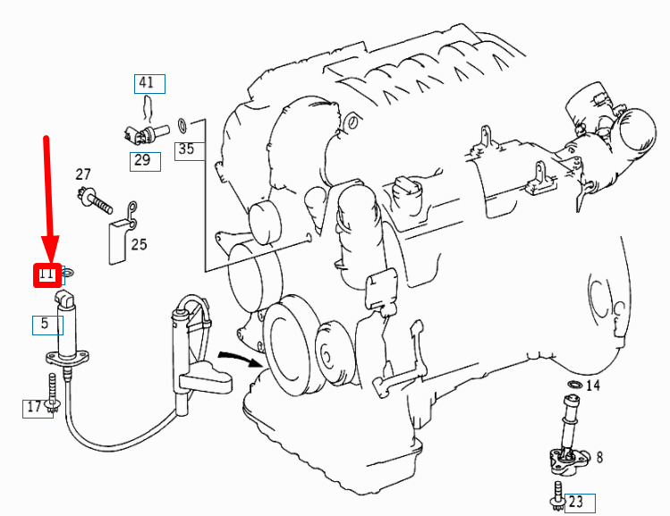 NEW MERCEDES-BENZ CL C215 OIL LEVEL SENDER O-RING A0239974348 7 NEW MERCEDES-BENZ CL C215 OIL LEVEL SENDER O-RING A0239974348 - Image 7