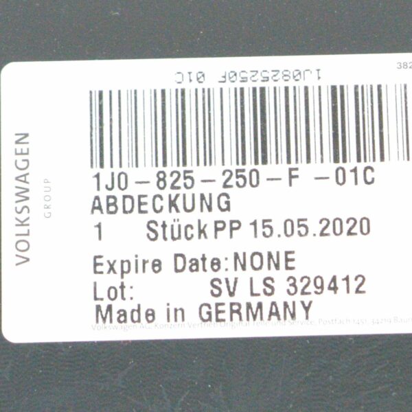 NEW AUDI A3 8L RIGHT ENGINE SOUND INSULATION COVER 1J0825250F01C - Image 9