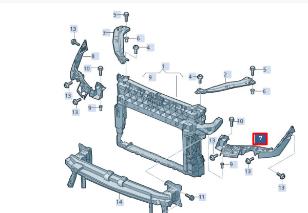 NEW SEAT ATECA KH7 LEFT SLAM PANEL GUIDE PIECE 575807889 ORIGINAL - Image 7