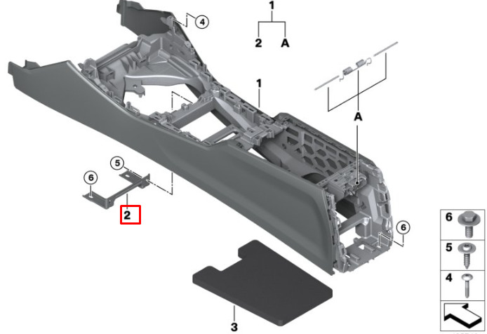 NEW BMW 3 G20 FRONT CENTER CONSOLE BRACKET 51166806835 6806835 ORIGINAL 7 NEW BMW 3 G20 FRONT CENTER CONSOLE BRACKET 51166806835 6806835 ORIGINAL - Image 7