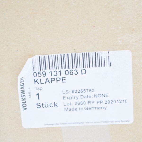 NEW AUDI A4 B7 EGR CONTROL FLAP 059131063D ORIGINAL - Image 7