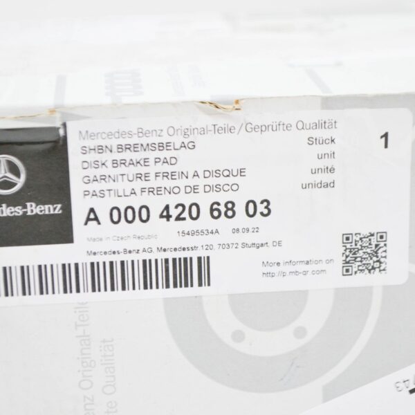 NEW MERCEDES-BENZ GLE W167 FRONT WHEEL BRAKE PAD SET A0004206803 ORIGINAL - Image 7