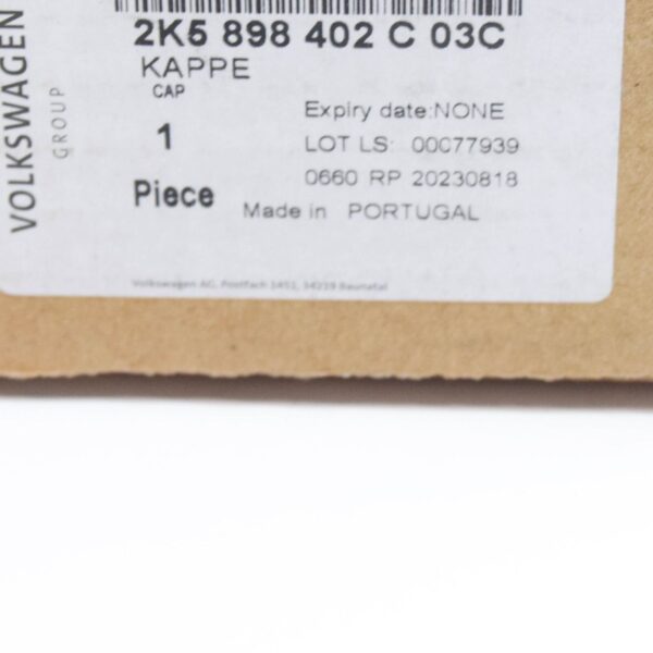 NEW VOLKSWAGEN CADDY ROOF RAILS COVER CAPS SET 2K589840203C ORIGINAL - Image 7